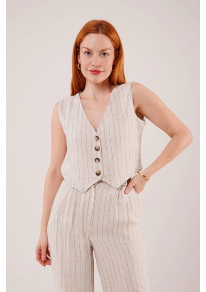 Yelek ve Pantolon Mavi Şeritli Ikili Takım modelleri