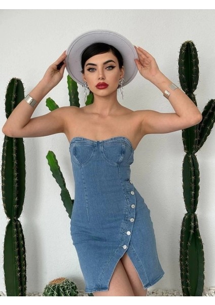 Nerg Düğme Detaylı Elbise modelleri