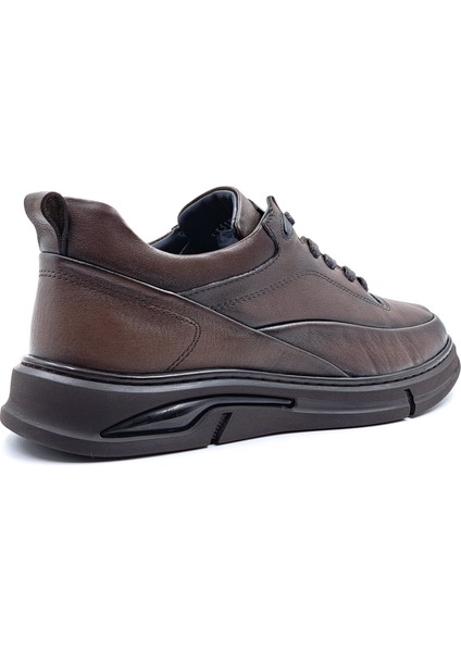 M22052 Hakiki Deri Yumuşak Taban Erkek Kahverengi Konfor Ayakkabı fırsatları