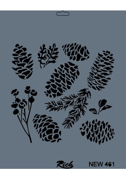 New 461 Stencil 25X35 cm