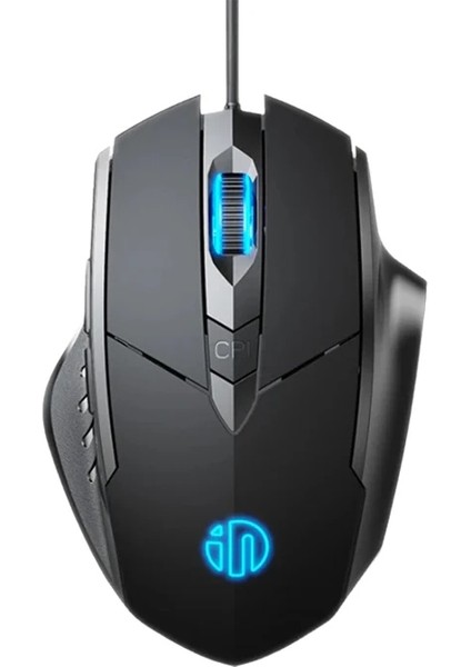 Inphic W1 Sessiz Tıklama Özellikli Ergonomik Kablolu Oyun Mouse Fare 1200/7200DPI-(1903)