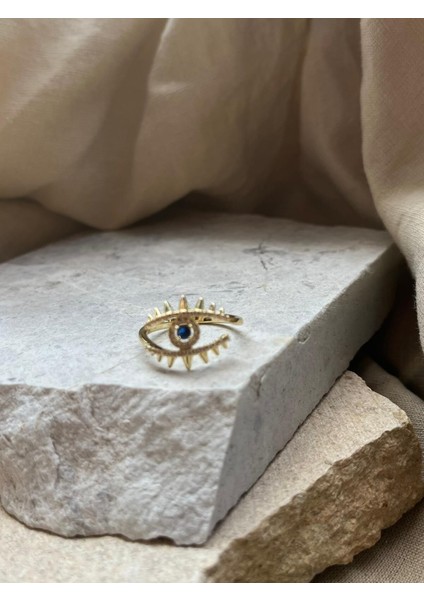 Yüzük Dikenli Taş Desenli