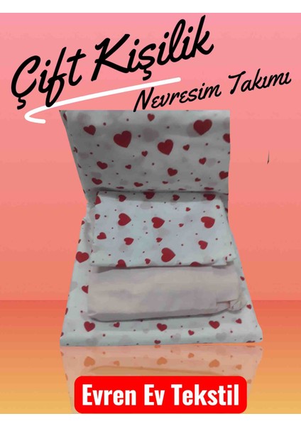 Çift Kişilik Nevresim Takımı / Lastikli Çarşaflı