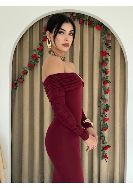 Maca Straplez Elbise modelleri