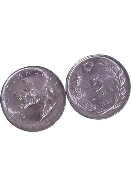 1983 Yılı 5 Lira Çil Ters Düz Takım