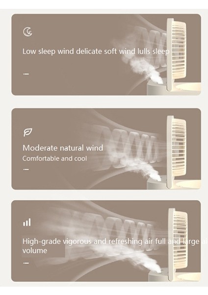 3'ü 1 Arada Nemlendirici Çift Sprey Fanı Taşınabilir Fan Hava Soğutucu Nemlendirici USB Fan fırsatları