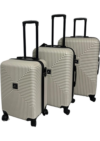 Bowtie Abs Küçük (Kabin), Orta ve Büyük Boy 3'lü Valiz Seti