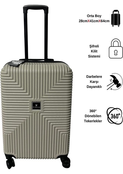 Bowtie Abs Küçük (Kabin), Orta ve Büyük Boy 3'lü Valiz Seti fırsatları