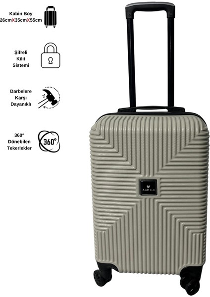 Bowtie Abs Küçük (Kabin), Orta ve Büyük Boy 3'lü Valiz Seti indirimleri