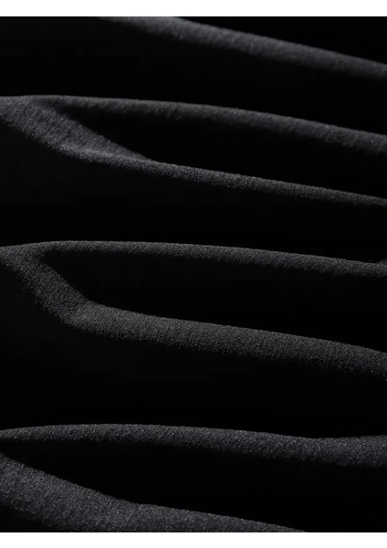 Erkek Dağ Grafikli Tişört, Yaz Için Büyük Beden Rahat T-Shirt - Siyah modelleri