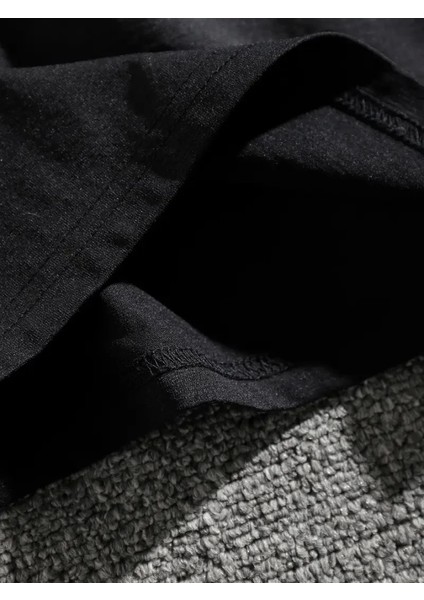 Erkek Dağ Grafikli Tişört, Yaz Için Büyük Beden Rahat T-Shirt - Siyah fırsatları