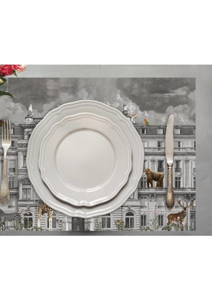 Zoo Design Kumaş Amerikan Servis 4'lü Set 35X50CM (Keten Kumaş Ulusl. Yıkama ve Solmama Sertifikası) fiyatları