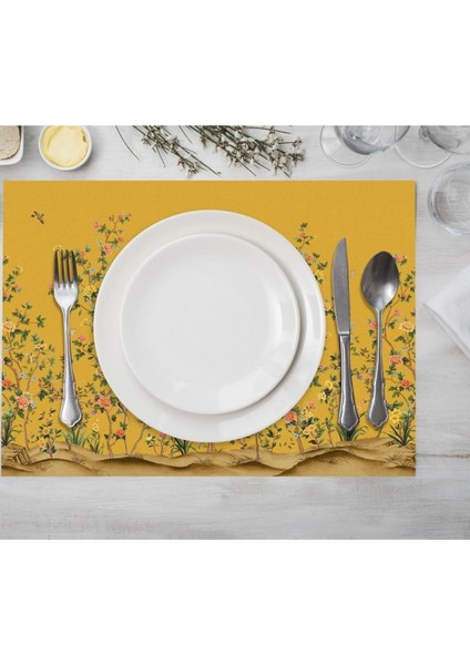 Sarı Bahçe Kumaş Amerikan Servis 35X50CM (Keten Kumaş Ulusl. Yıkama ve Solmama Sertifikası) fiyatları