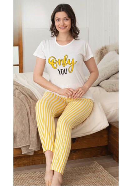 Only You Baskılı Pijama Takımı