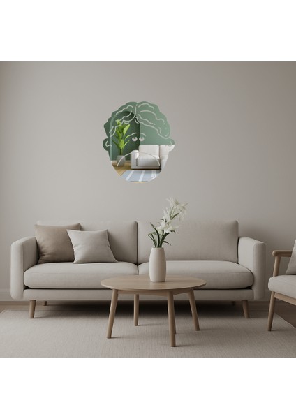 Hüzünlü Çocuk Dekoratif Aynalı Tablo - SUAT4169-5051