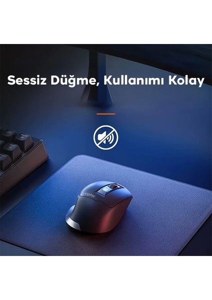 Inphic M9 Kablosuz Fare Ergonomik Şarj Edilebilir Sessiz Kullanım 2.4g 500 Mah USB MOUSE-(1903) fırsatları
