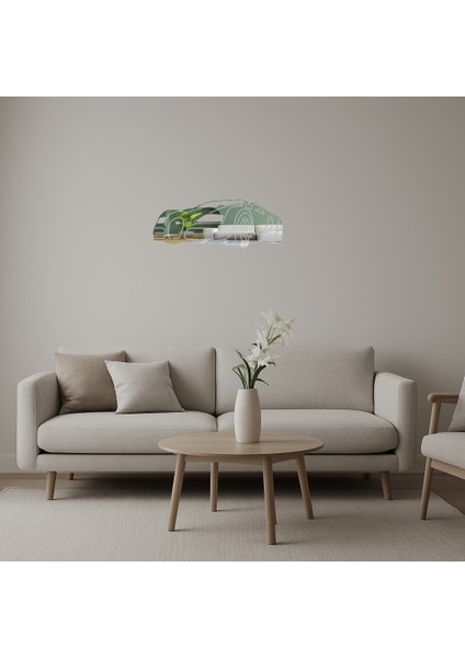 Minimalist Araba Çizimli Dekoratif Aynalı Tablo - SUAT8118-6214