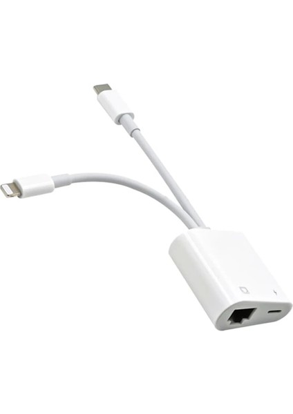 Ally Type-C To Lightning RJ45 Dönüştürücü Adaptör Ethernet KABLOSU-(1903)