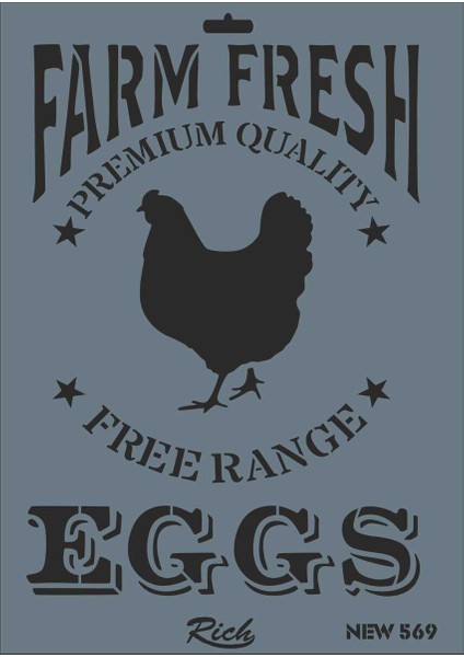 New 569 Stencil 25X35 cm