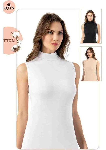 Sıfır Kol Medelli Atlet Body 6236