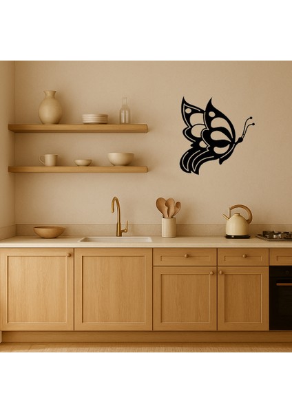 Kelebek Motifli Mdf Dekoratif Tablo - SUAT7335-9044 fiyatları