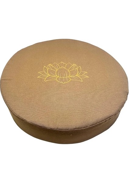 Yuvarlak Yoga & Meditasyon Minderi Lotus Çiçeği Baskılı %100 Duck Kumaş Kalıp Sünger indirimleri