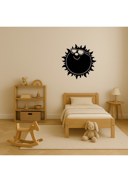 Yeşil Gözlük Takan Güneş Mdf Dekoratif Tablo - SUAT1280-4751 modelleri