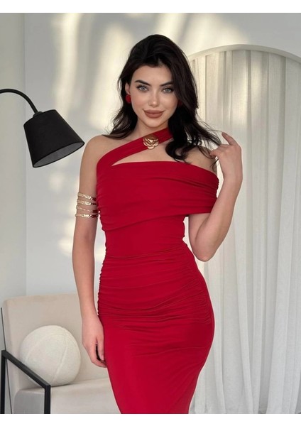 Reta Çapraz Omuz Elbise