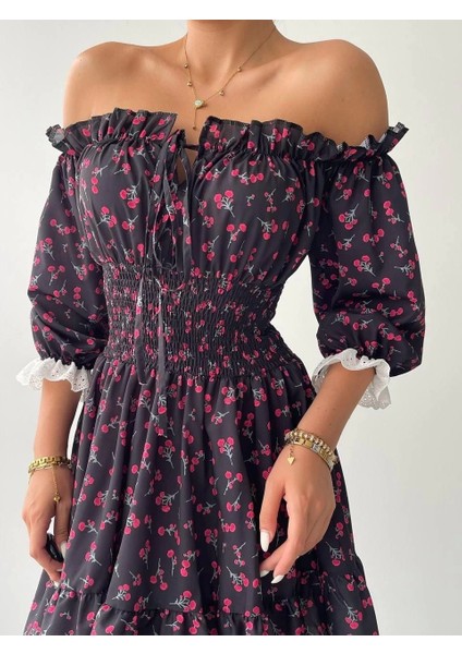 Marne Beli Lastikli Mini Elbise indirimleri