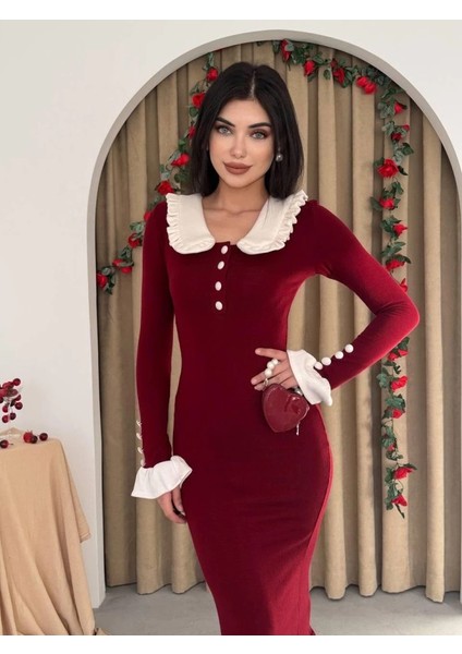 Sura Bebe Yaka Elbise