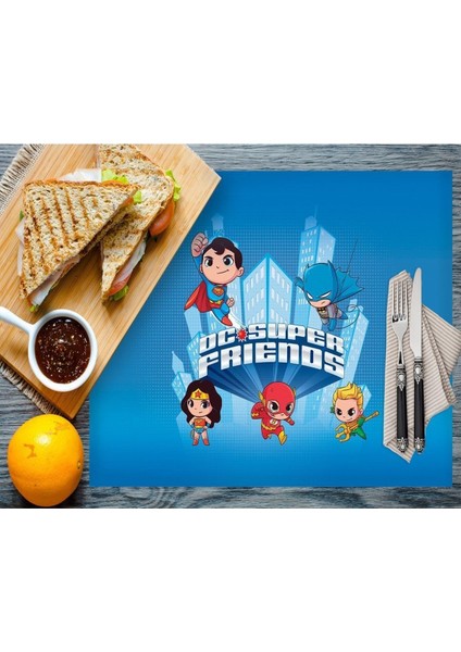 Home Dc Super Friends Kumaş Amerikan Servis 4'lü Set 35X50CM