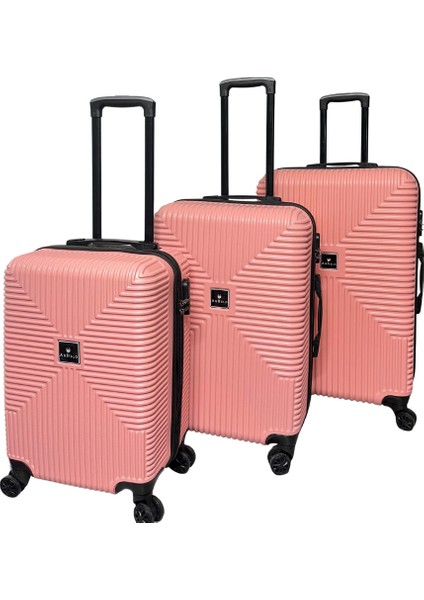 Bowtie Abs Küçük (Kabin), Orta ve Büyük Boy 3'lü Valiz Seti