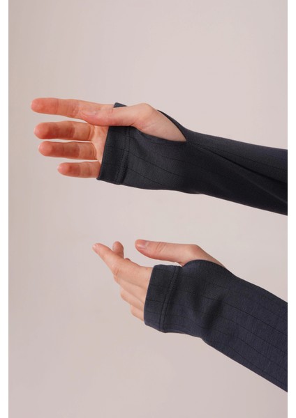 Fitilli Bluz ve Pantolon Antrasit Ikili Takım modelleri