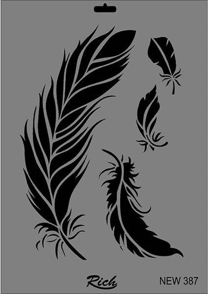 New 387 Stencil 25X35 cm