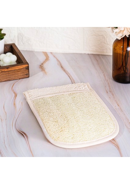 Doğal Kabak Lifi 3’lü Banyo Seti Eldiven Kese, Sırt Lifi, Yüz Peeling Pedi, Kadın & Erkek indirimleri