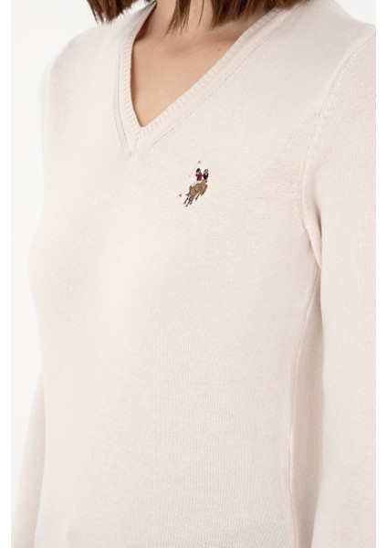 Kadın Krem Melanj Kazak /Triko 50288983-VR159