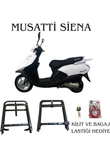 Musatti Siena 110 125 Kızaklı Kurye Paket Çanta Demiri