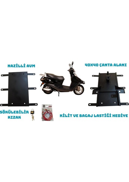 Altai Carrier 110 ve 125 Kızaklı Kurye Paket Çanta Demiri