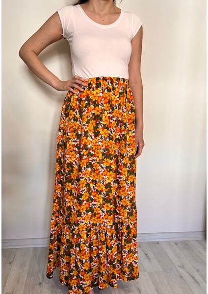 Kadın Tessettür Etek -Uzun Etek - Eteği Fırfırlı Etek fırsatları