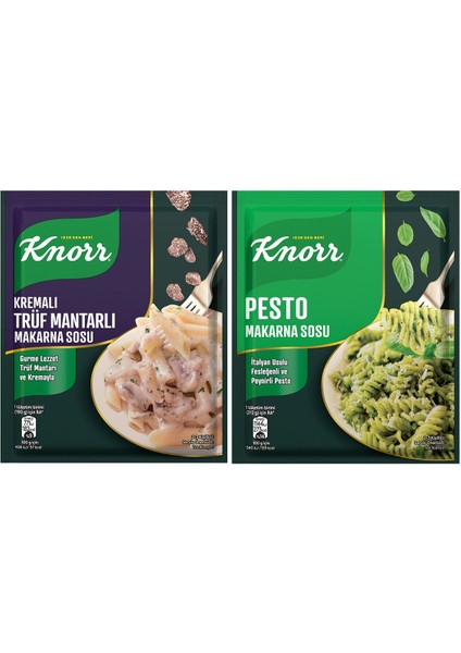 Trüf Mantarlı Makarna Sosu 52G X3 + Pesto Makarna Sosu 50G X3 fiyatları