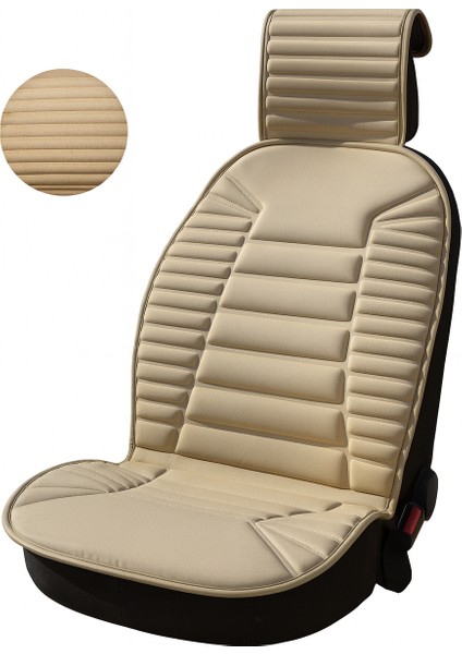 Audi E-Tron 2019 ve Sonrası Uyumlu Oto Koltuk Minderi Ergonomik Bumerang 2'li Lüks Set Bej fiyatları