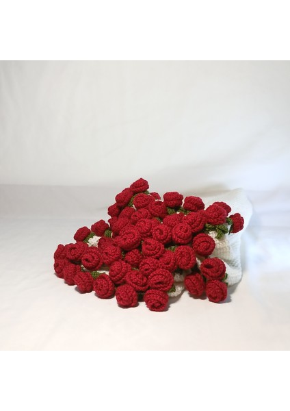 El Emeği Örgü Masa Örtüsü & Gül Demeti fiyatları