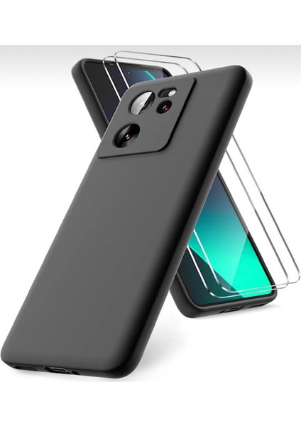 Xiaomi Mi 13T / Mi 13T Pro Uyumlu Ultra Ince Yumuşak Soft Tasarım Renkli Silikon Kılıf Siyah