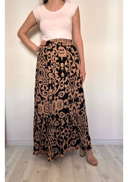 Tesettür Etek - Viskon Etek - Uzun Etek