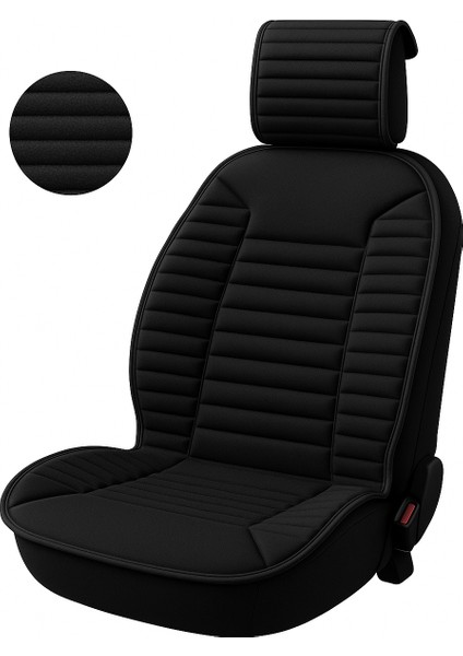 Audi Q7 2006-2015 Uyumlu Oto Koltuk Minderi Ergonomik Bumerang 2'li Lüks Set Siyah fiyatları