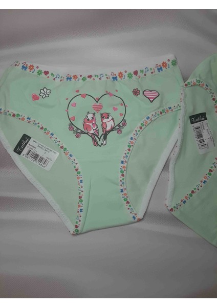 Kiz Çocuk Elastan Önü Baskılı Bato Rahat Kullanışlı Külot 2'li fiyatları