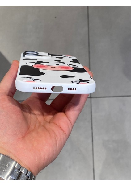 Apple iPhone 13 Pro Max Uyumlu Sevimli Inek Desenli Koruyucu Silikon Kılıf fırsatları