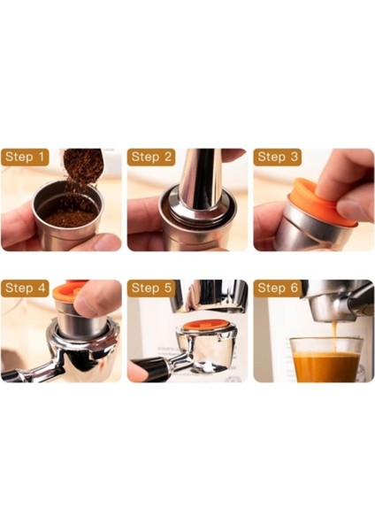 Paslanmaz Çelik Doldurulabilir Kahve Kapsülü, Şık ve Kullanışlı Kahve Aksesuarı