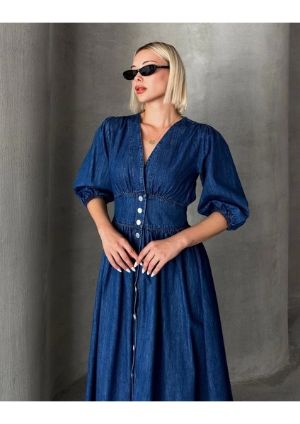 7037 Kot Elbise-Mavi modelleri