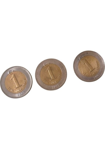 3 Adet 2005 Yılı 1 Lira